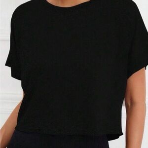 SHEIN Black Short Sleeve Tee